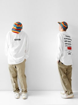 「LOOK AT US」｜「アイテム（チノパンツ）」を使った、LOOK AT USさん（メンズ・174cm）の秋コーディネート