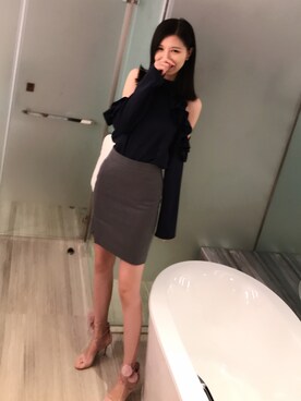 「URBAN RESEARCH（アーバンリサーチ）のアイテム（シャツ/ブラウス、ブルー系）」を使った、muuuuuumaさん（レディース）の夏コーディネート