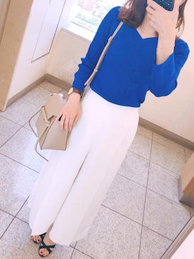 「セリーヌ」｜「アイテム（腕時計）」を使った、seecoさん（レディース・153cm）の春コーディネート