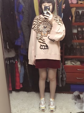 「KENZO」｜「アイテム（スカート）」を使った、isabel_not_cuteさん（レディース・170cm）の冬コーディネート