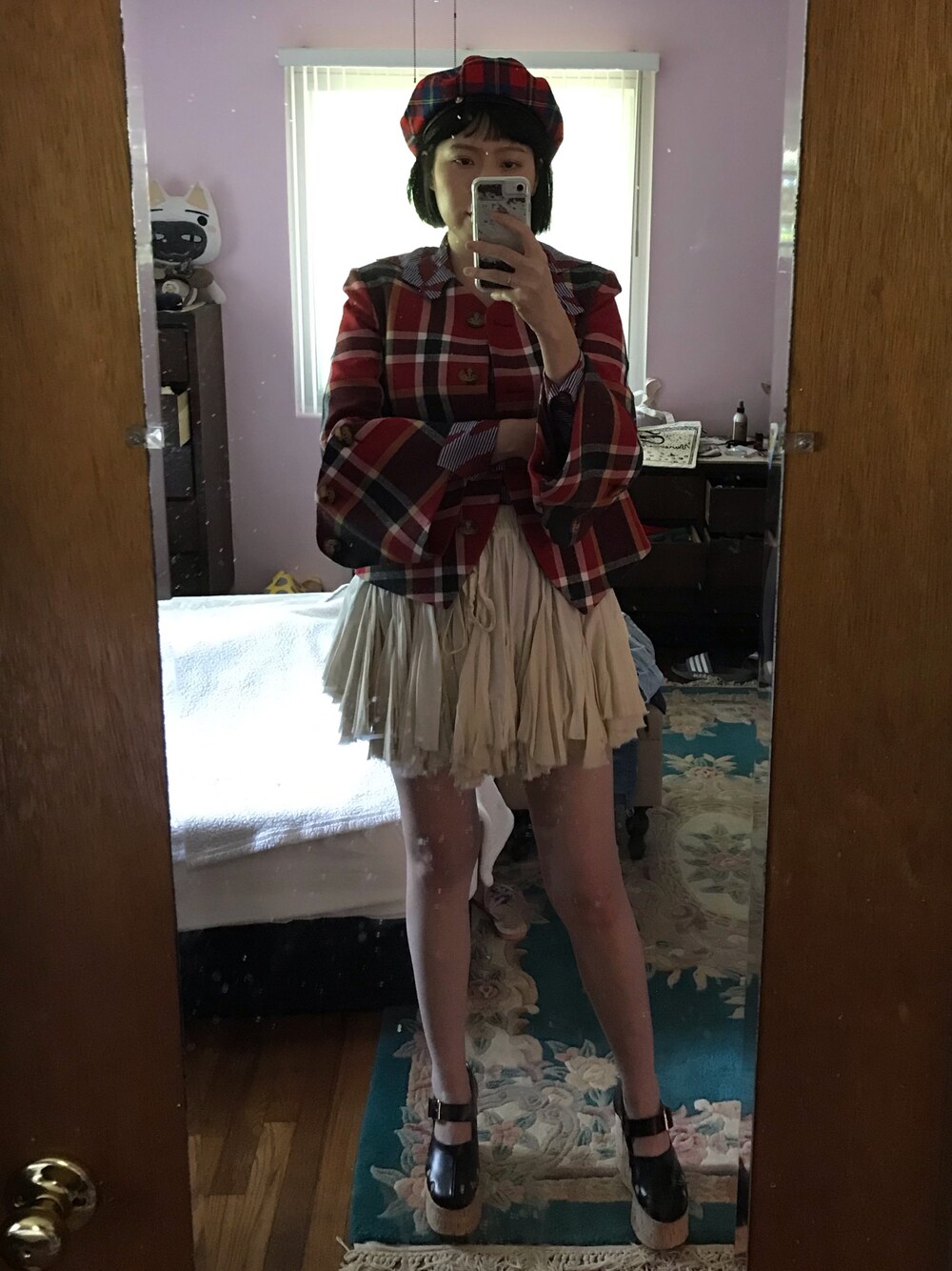 「Vivienne Westwood、VARSACE」｜「VERSACEのアイテム（ハンチング/ベレー帽、その他）」を使った、isabel_not_cuteさん（レディース・170cm）の夏コーディネートの1枚目の写真