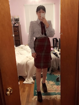 「MARC JACOBS（マークジェイコブス）のアイテム（トップス）」を使った、isabel_not_cuteさん（レディース・170cm・20代）の秋コーディネート