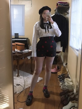 「COACH」｜「アイテム（ハンチング/ベレー帽）」を使った、isabel_not_cuteさん（レディース・170cm）の秋コーディネート