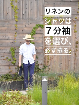 「URBAN RESEARCH（アーバンリサーチ）のアイテム（サンダル）」を使った、KakeruMayama(真山走)さん（メンズ・173cm）の夏コーディネート
