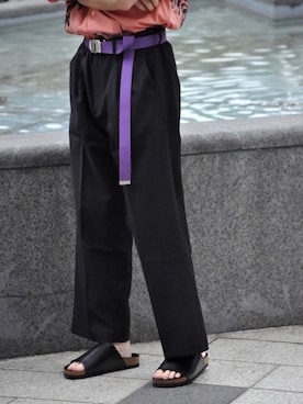 「URBAN RESEARCH（アーバンリサーチ）のアイテム（サンダル）」を使った、KakeruMayama(真山走)さん（メンズ・173cm）の夏コーディネート