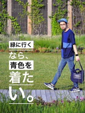KakeruMayama(真山走)さんの「TRAVEL COUTURE by LOWERCASE　キャンバストートバッグS」を使ったコーディネート