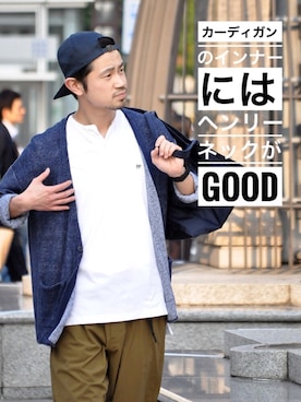 「SCYE BASICS（サイベーシックス）のアイテム」を使った、KakeruMayama(真山走)さん（メンズ・173cm）の夏コーディネート