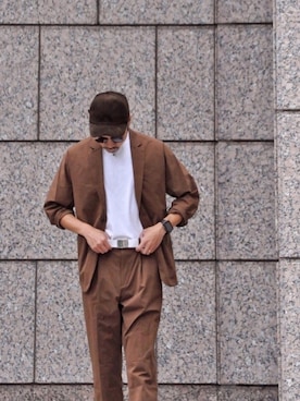 「URBAN RESEARCH（アーバンリサーチ）のアイテム（テーラードジャケット）」を使った、KakeruMayama(真山走)さん（メンズ・173cm）の秋コーディネート