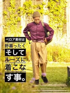 「bach（バッハ）のアイテム」を使った、KakeruMayama(真山走)さん（メンズ・173cm）の秋コーディネート