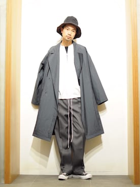 「semoh（セモー）のアイテム」を使った、KakeruMayama(真山走)さん（メンズ・173cm）の春コーディネート