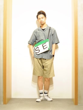 「STANCE（スタンス）のアイテム」を使った、KakeruMayama(真山走)さん（メンズ・173cm）の夏コーディネート