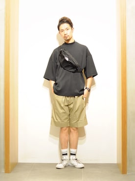 「STANCE（スタンス）のアイテム」を使った、KakeruMayama(真山走)さん（メンズ・173cm）の夏コーディネート