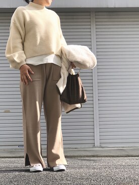 「SEVENDAYS=SUNDAY（セブンデイズサンデイ）のアイテム（ミリタリージャケット）」を使った、lomilomiさん（レディース・161cm）の冬コーディネート
