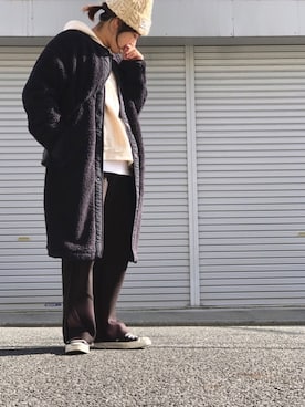 「ジャックパーセル」｜「アイテム（その他アウター）」を使った、lomilomiさん（レディース・161cm）の冬コーディネート