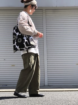 「カンフーシューズ」｜lomilomiさん（レディース・161cm）の春コーディネート