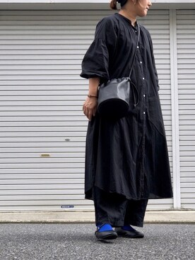 「SVEC（シュベック）のカンフーシューズ kung fu Shoes / ストラップパンプス（バレエシューズ）」を使った、lomilomiさん（レディース・161cm）の秋コーディネート