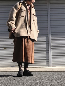 「ナチュラルスタイル」｜「アイテム（その他シューズ）」を使った、lomilomiさん（レディース・161cm）の冬コーディネート