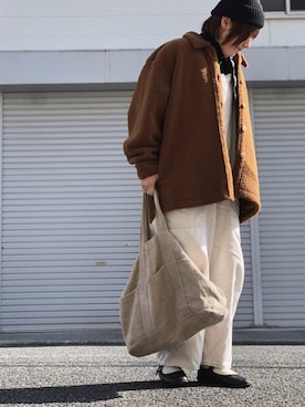 「ナチュラルスタイル」｜「アイテム（オールインワン・サロペット）」を使った、lomilomiさん（レディース・161cm）の冬コーディネート