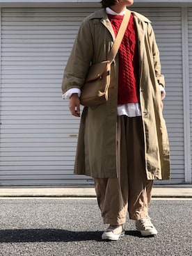「BRADY」｜「アイテム（チノパンツ）」を使った、lomilomiさん（レディース・161cm）の冬コーディネート