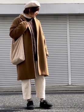 「ナチュラルスタイル」｜「アイテム（その他シューズ）」を使った、lomilomiさん（レディース・163cm）の冬コーディネート