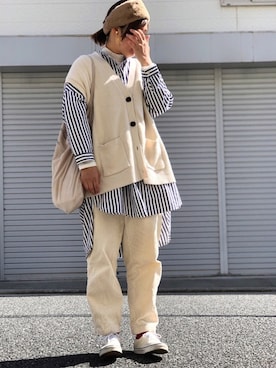 「ナチュラルスタイル」｜「アイテム（シャツワンピース）」を使った、lomilomiさん（レディース・163cm）の春コーディネート