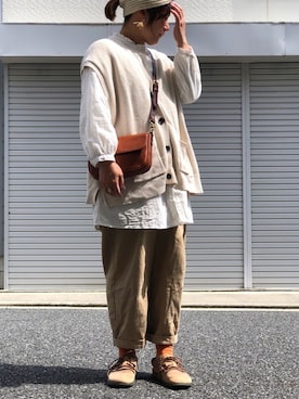「CLEDRAN（クレドラン）のアイテム」を使った、lomilomiさん（レディース・163cm）の春コーディネート