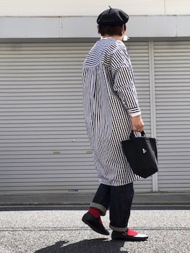 「CHUMS（チャムス）のアイテム（ボディバッグ/ウエストポーチ）」を使った、lomilomiさん（レディース・163cm）の春コーディネート