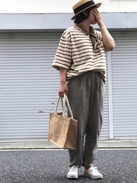 「UNIQLO U」｜lomilomiさん（レディース・163cm）の春コーディネート