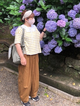 「studio CLIP（スタディオクリップ）のナチュラルアソート付け襟（付け襟）」を使った、lomilomiさん（レディース・163cm）の夏コーディネート