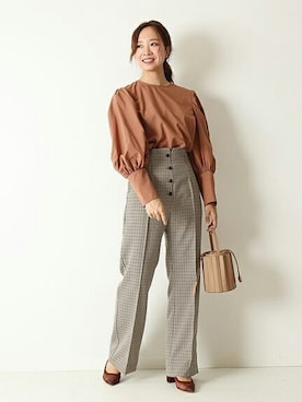 「U by SPICK&SPAN（ユーバイスピックアンドスパン）のアイテム」を使った、RURIさん（レディース・162cm）の夏コーディネート