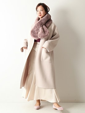 「U by SPICK&SPAN（ユーバイスピックアンドスパン）のアイテム（その他アウター）」を使った、RURIさん（レディース・162cm）の秋コーディネート