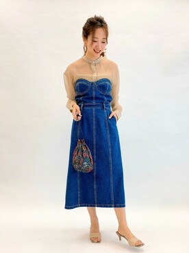 「U by SPICK&SPAN（ユーバイスピックアンドスパン）のアイテム」を使った、RURIさん（レディース・162cm）の春コーディネート