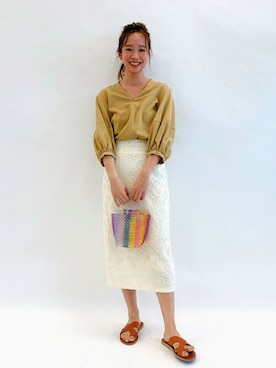 「U by SPICK&SPAN（ユーバイスピックアンドスパン）のアイテム」を使った、RURIさん（レディース・162cm）の春コーディネート