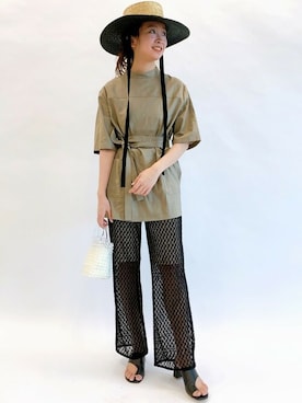 「U by SPICK&SPAN（ユーバイスピックアンドスパン）のアイテム」を使った、RURIさん（レディース・162cm）の春コーディネート