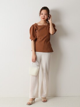 「U by SPICK&SPAN（ユーバイスピックアンドスパン）のアイテム」を使った、RURIさん（レディース・162cm）の春コーディネート