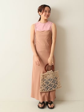 「MARCHER（マルシェ）のアイテム」を使った、RURIさん（レディース・162cm）の夏コーディネート