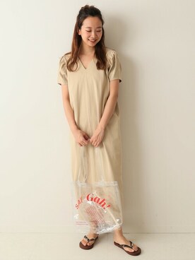 「U by SPICK&SPAN（ユーバイスピックアンドスパン）のアイテム」を使った、RURIさん（レディース・162cm）の夏コーディネート