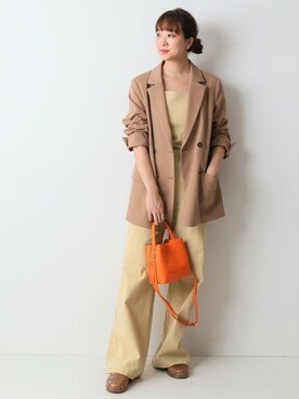 「U by SPICK&SPAN（ユーバイスピックアンドスパン）のアイテム」を使った、RURIさん（レディース・162cm）の夏コーディネート