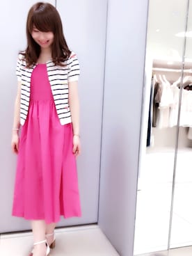 「BSTR」｜「アイテム（ワンピース/ドレス）」を使った、まゆしさん（レディース・159cm）の夏コーディネート