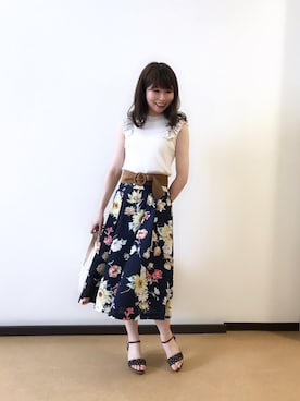 「BSTR」｜まゆしさん（レディース・160cm）の夏コーディネート