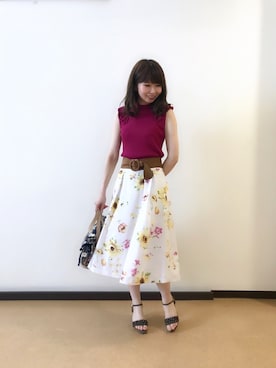 「BSTR」｜まゆしさん（レディース・160cm）の夏コーディネート