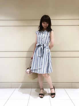 「BSTR」｜まゆしさん（レディース・160cm）の夏コーディネート