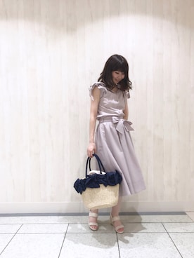 「BSTR」｜まゆしさん（レディース・160cm）の夏コーディネート