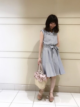 「BSTR」｜まゆしさん（レディース・160cm）の夏コーディネート
