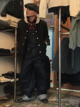 「RASCAL（ラスカル）のアイテム（オールインワン・サロペット）」を使った、RASCAL ラスカルさん（メンズ・170cm）の春コーディネート
