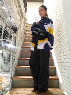 「FULLBK」｜「アイテム（ジャケット/アウター）」を使った、hanae maruiさん（レディース・155cm）の秋コーディネート