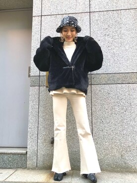「Ctr1（コントロール）のアイテム（ジャケット/アウター）」を使った、hanae maruiさん（レディース・155cm）の秋コーディネート
