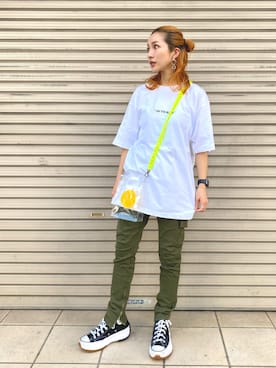 「Ctr1（コントロール）のアイテム」を使った、hanae maruiさん（レディース・155cm）の夏コーディネート
