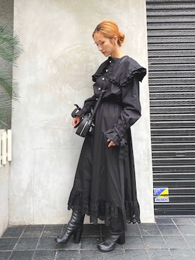 「Sister Jane（シスタージェーン）のアイテム（シャツ/ブラウス）」を使った、hanae maruiさん（レディース・155cm）の秋コーディネート