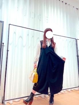 「RAW FUDGE（ローファッジ）のアイテム」を使った、haseさん（レディース・152cm）の冬コーディネート